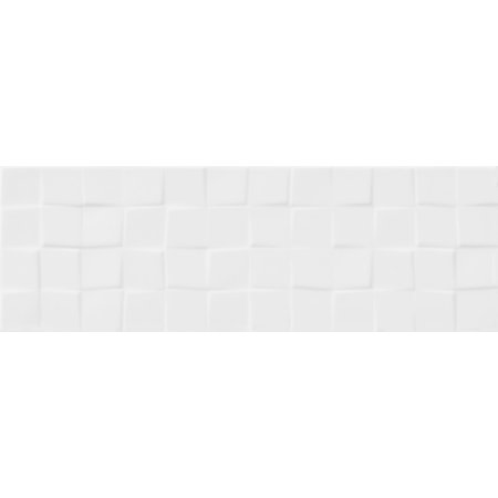 Cersanit White Glossy Structure Squares Płytka ścienna 20x60 cm, biała W476-016-1