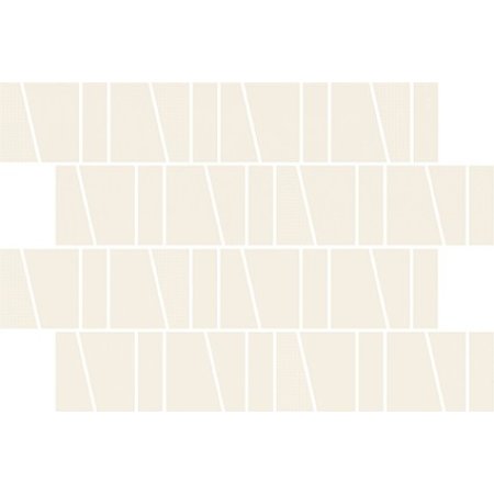 Cersanit Zambezi Ivory Trapeze Mosaic Matt Mozaika ścienna 20x29,9 cm, biała WD942-013