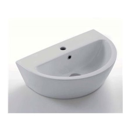 Cielo Easy Bath Umywalka wisząca lub nablatowa 50x35x19 cm, biała EASLA50