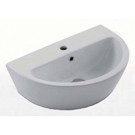 Cielo Easy Bath Umywalka wisząca lub nablatowa 59,5x38,5x19 cm, biała EASLA60