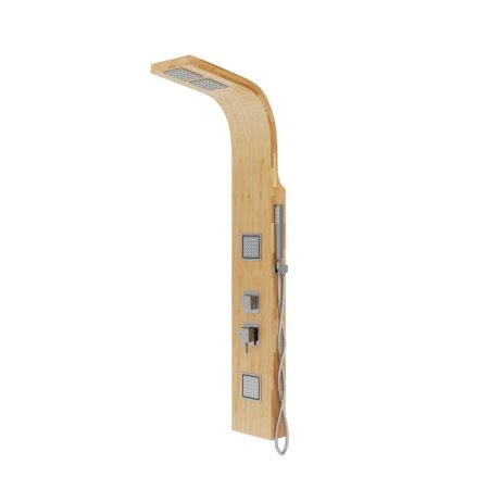 Corsan Basti Panel prysznicowy drewno bambusowe naturalne/chrom B002MCH