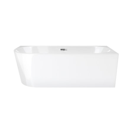 Corsan Intero Wanna wolnostojąca 150x74,5 cm narożna prawa biała + klik klak chrom E230MPSCH