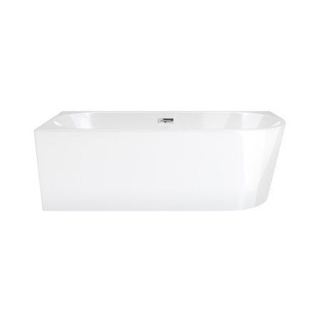 Corsan Intero Wanna wolnostojąca 150x75 cm narożna lewa biała + klik klak chrom E230MLSCH