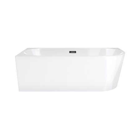Corsan Intero Wanna wolnostojąca 150x75 cm narożna lewa biała + klik klak grafit E230MLSGM