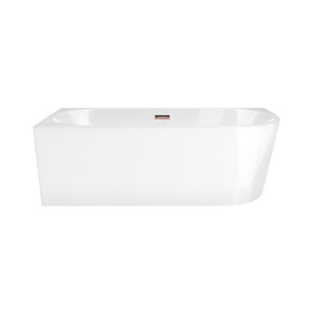 Corsan Intero Wanna wolnostojąca 150x75 cm narożna lewa biała + klik klak miedziany E230MLSRG