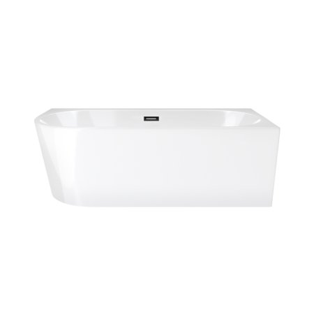 Corsan Intero Wanna wolnostojąca 160x74 cm narożna prawa biała + klik klak grafit E240LPGM