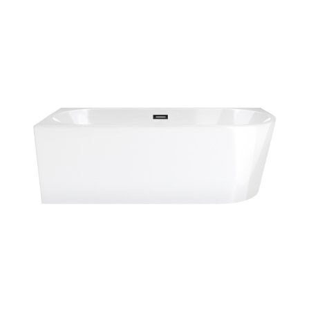 Corsan Intero Wanna wolnostojąca 160x75 cm narożna lewa biała + klik klak grafit E230LLGM