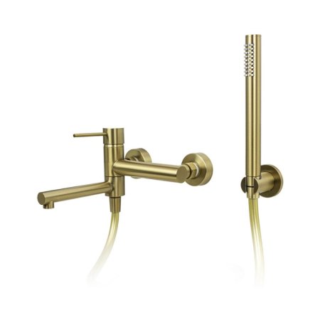 Corsan Lugo Bateria wannowa natynkowa złoto szczotkowane CMZ7541BGL