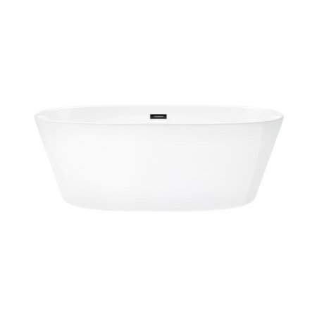 Corsan Salina Wanna wolnostojąca 170x72 cm biała + klik klak grafit E026XLGM