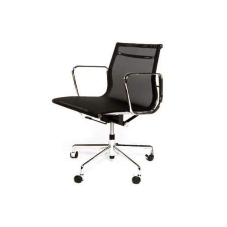 D2 CH Fotel biurowy inspirowany EA117 siateczka 59x58 cm, chrom/czarny 27739