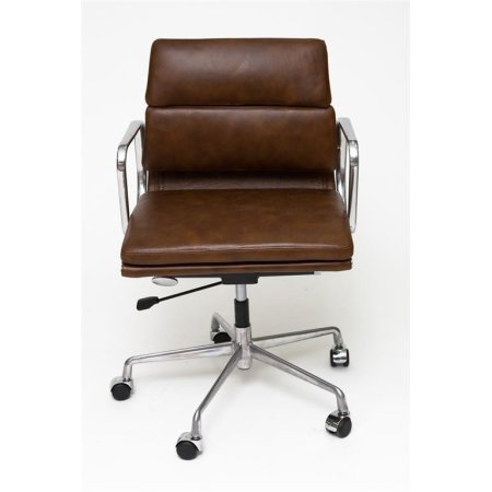D2 CH Fotel biurowy inspirowany EA217 skóra 59x60 cm, brązowy 9783