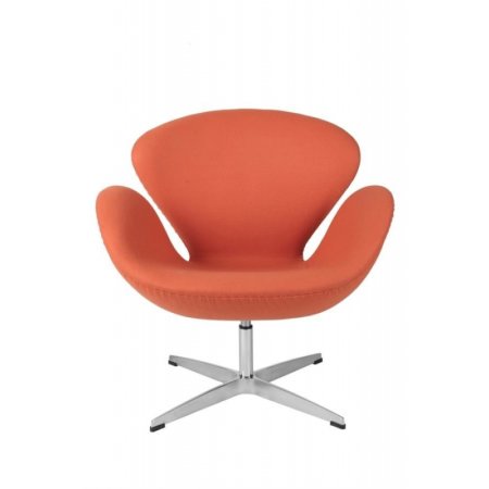 D2 Cup Fotel inspirowany projektem Swan kaszmir 72x65 cm, pomarańczowy 25355