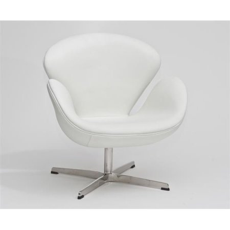 D2 Cup Fotel inspirowany projektem Swan skóra 72x65 cm, biały 25393