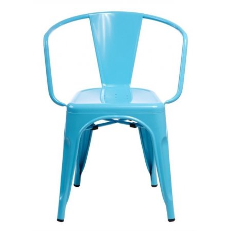 D2 Paris Arms Krzesło inspirowane Tolix 36x35 cm, niebieskie 41357