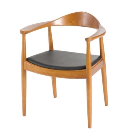 D2 President Krzesło inspirowane Kennedy 63x54 cm, jasnobrązowe 18604