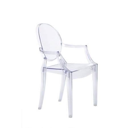 D2 Royal Krzesło inspirowane Louis Ghost 54x57 cm, przezroczyste 3293
