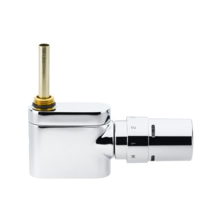 Danfoss VHX-MONO Zestaw do grzejników dekoracyjnych łazienkowych prosty, biały RAL9016 013G4382