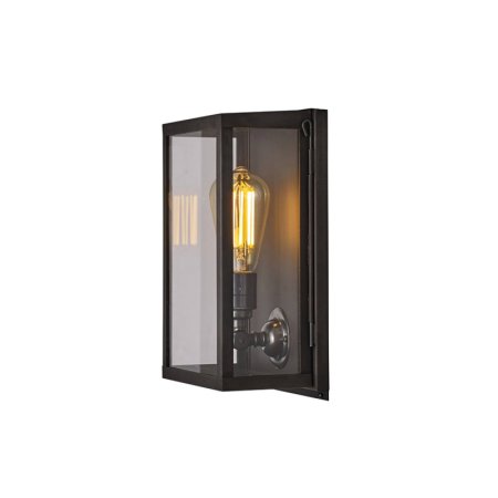 Davey Lighting Box Light Small Kinkiet 29,5x20 cm IP44 Standard E27 GLS, mosiężny polerowany DP7644/BR/PO/FR