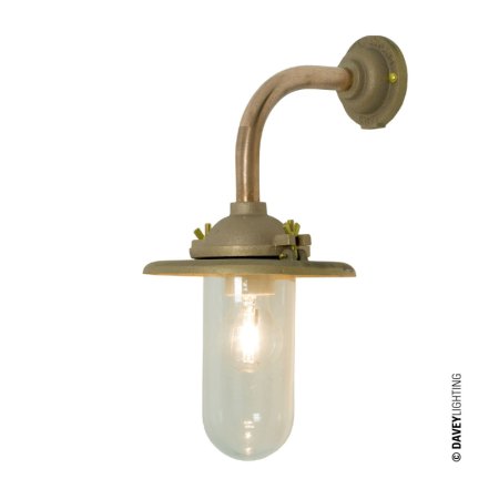 Davey Lighting Bracket Light Kinkiet zewnętrzny 25x42,5 cm IP54 Standard E27 GLS miedziany DP7685/GM/060C/A