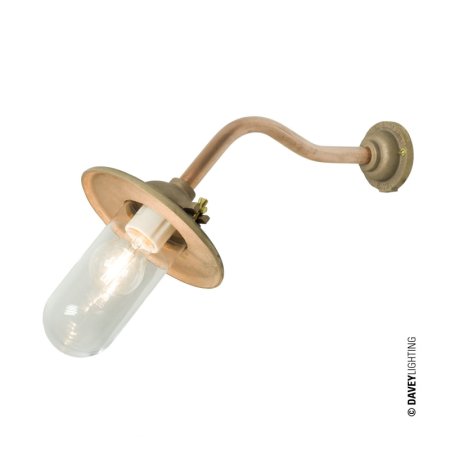 Davey Lighting Bracket Light Kinkiet zewnętrzny 25x42,5 cm IP54 Standard E27 GLS miedziany DP7685/GM/060C/C
