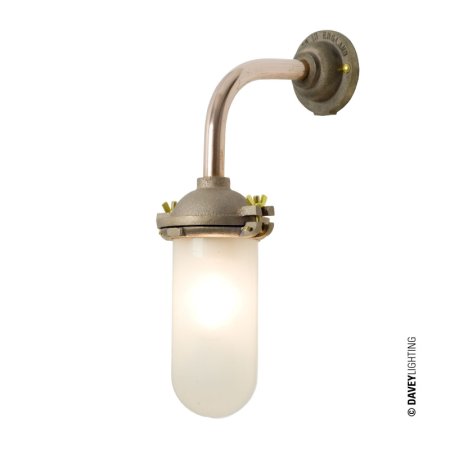 Davey Lighting Bracket Light Kinkiet zewnętrzny 36,5x23 cm IP54 Standard E27 GLS miedziany DP7684/GM/060F/A