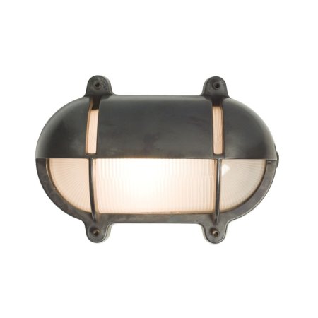 Davey Lighting Bulkhead Kinkiet 17,5x24,5 cm IP54 Standard E27 GLS mosiężny DP7435/BR/WE