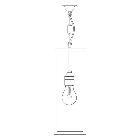 Davey Lighting Narrow Box Lampa wisząca szkło matowe, niklowa satynowa DP7650/PE/NP/SA/FR