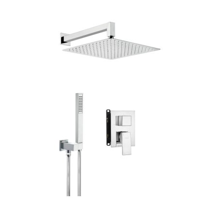 Deante Anemon Zestaw prysznicowy podtynkowy z deszczownicą chrom BXYZ0BZM