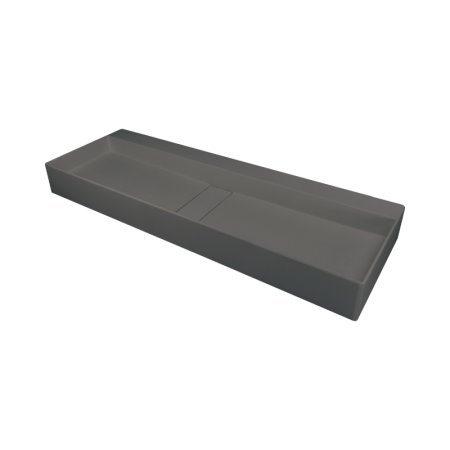 Deante Blur Umywalka nablatowa 100x40 cm podwójna antracyt metalik CQB_TU1S