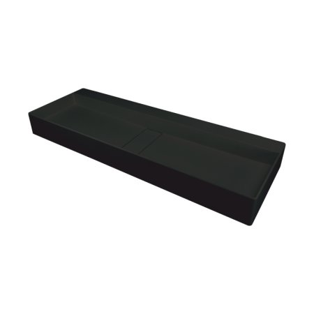 Deante Blur Umywalka nablatowa 100x40 cm podwójna czarny mat CQB_NU1S