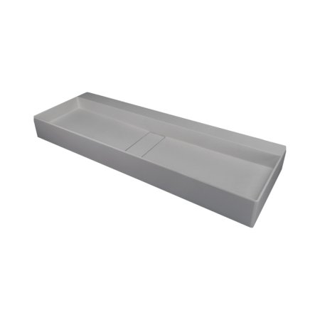 Deante Blur Umywalka nablatowa 100x40 cm podwójna szary metalik CQB_SU1S