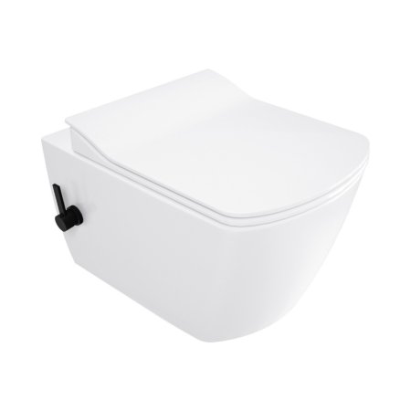 Deante Blur Zestaw Toaleta WC myjąca + deska wolnoopadająca biały/czarny mat CDZ_6WNW