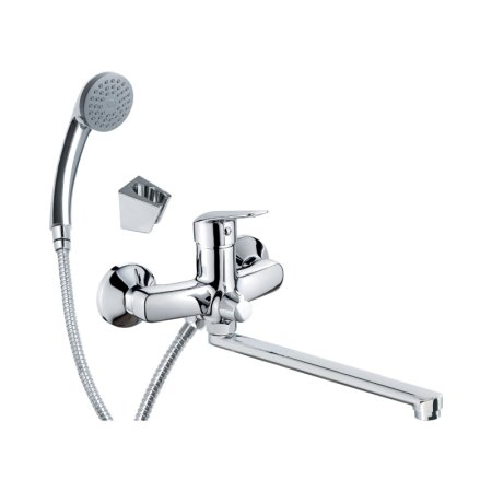 Deante Boro Bateria umywalkowo-wannowa natynkowa chrom BMO_057M