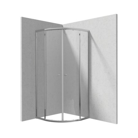 Deante Cilantro Kabina półokrągła 80x80x185 cm drzwi przesuwne KYL_052K