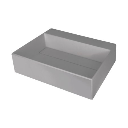 Deante Correo Umywalka nablatowa 50x40 cm szary metalik CQR_SU5M