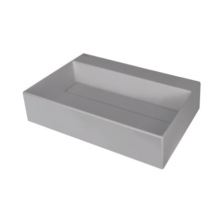 Deante Correo Umywalka nablatowa 60x40 cm szary metalik CQR_SU6M