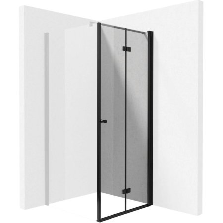 Deante Kerria Plus Drzwi prysznicowe składane 100x200 cm czarny KTSXN43P