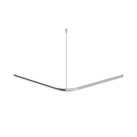 Deante Lehnen Drążek zasłony prysznicowej stalowy 90x90 cm stal polerowana NIL_0DZ1