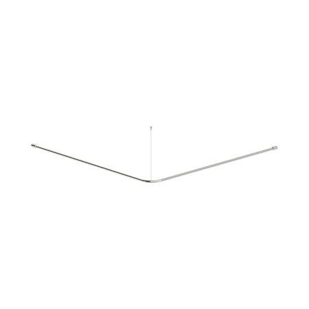 Deante Lehnen Drążek zasłony prysznicowej stalowy 150x150 cm stal polerowana NIL_0DZ3