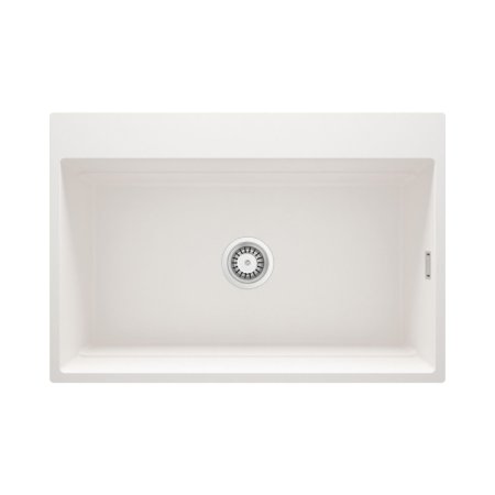 Deante Magnetic Zlewozmywak granitowy jednokomorowy 76x52 cm alabaster ZRM_A10B