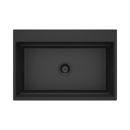 Deante Magnetic Zlewozmywak granitowy jednokomorowy 76x52 cm grafit metalik ZRM_G10B