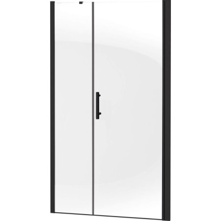 Deante Moon Drzwi prysznicowe wnękowe uchylne 110x200 cm czarny KTM_N13P