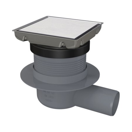 Deante Odpływ punktowy 13x13 cm odwracalny stal szczotkowana KOS_001D