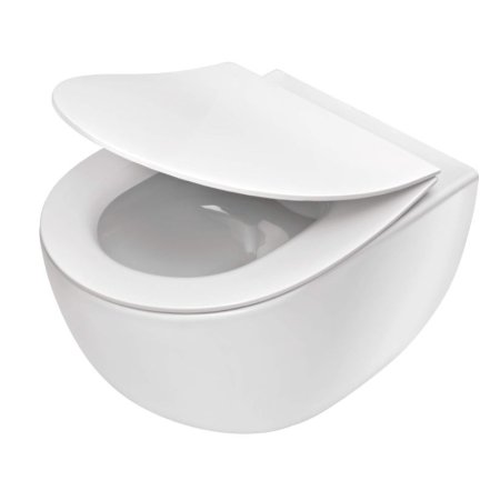 Deante Peonia Zero Zestaw Toaleta WC podwieszana bezkołnierzowa + deska wolnoopadająca biały CDED6ZPW