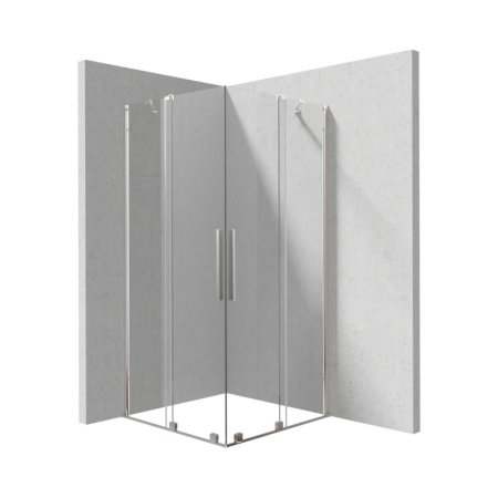 Deante Prizma Kabina prostokątna 80x80x195 cm drzwi przesuwne KPN0P08P08