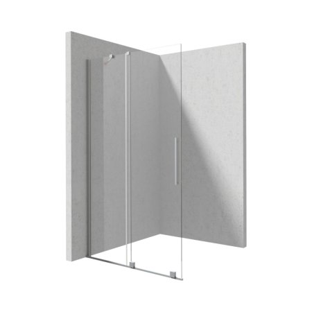 Deante Prizma Kabina Walk-in przesuwna 80x195 cm profile stal szczotkowana/szkło transparentne KTJ_F38R