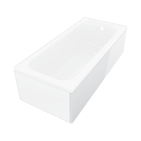 Deante Prizma Obudowa do wanny Prizma 150 cm długi bok biały KTJD015O