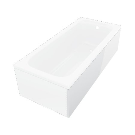 Deante Prizma Obudowa do wanny Prizma 160 cm długi bok biały KTJD016O