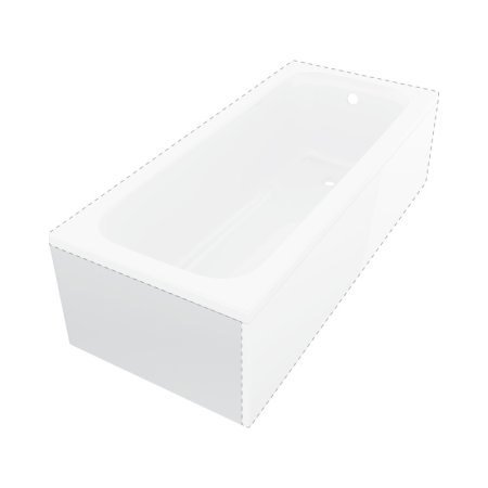 Deante Prizma Obudowa do wanny Prizma 180 cm krótki bok biały KTJK018O