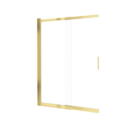 Deante Prizma Parawan nawannowy składany przesuwny 2-częściowy 100x140 cm profile złote szkło transparentne KTJZ73R
